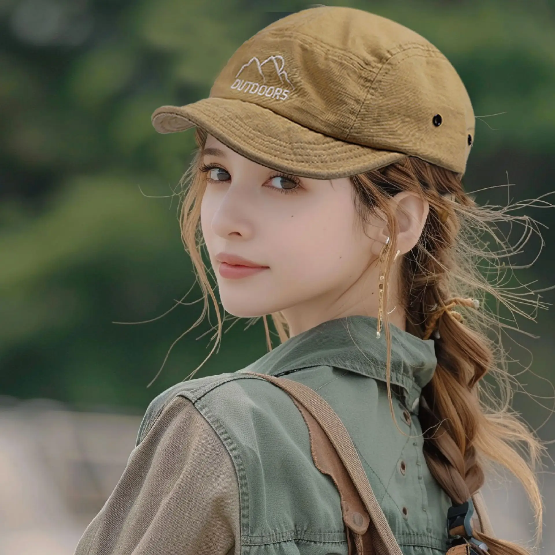 Kids Baseball Cap Tan 56.59cm Summer