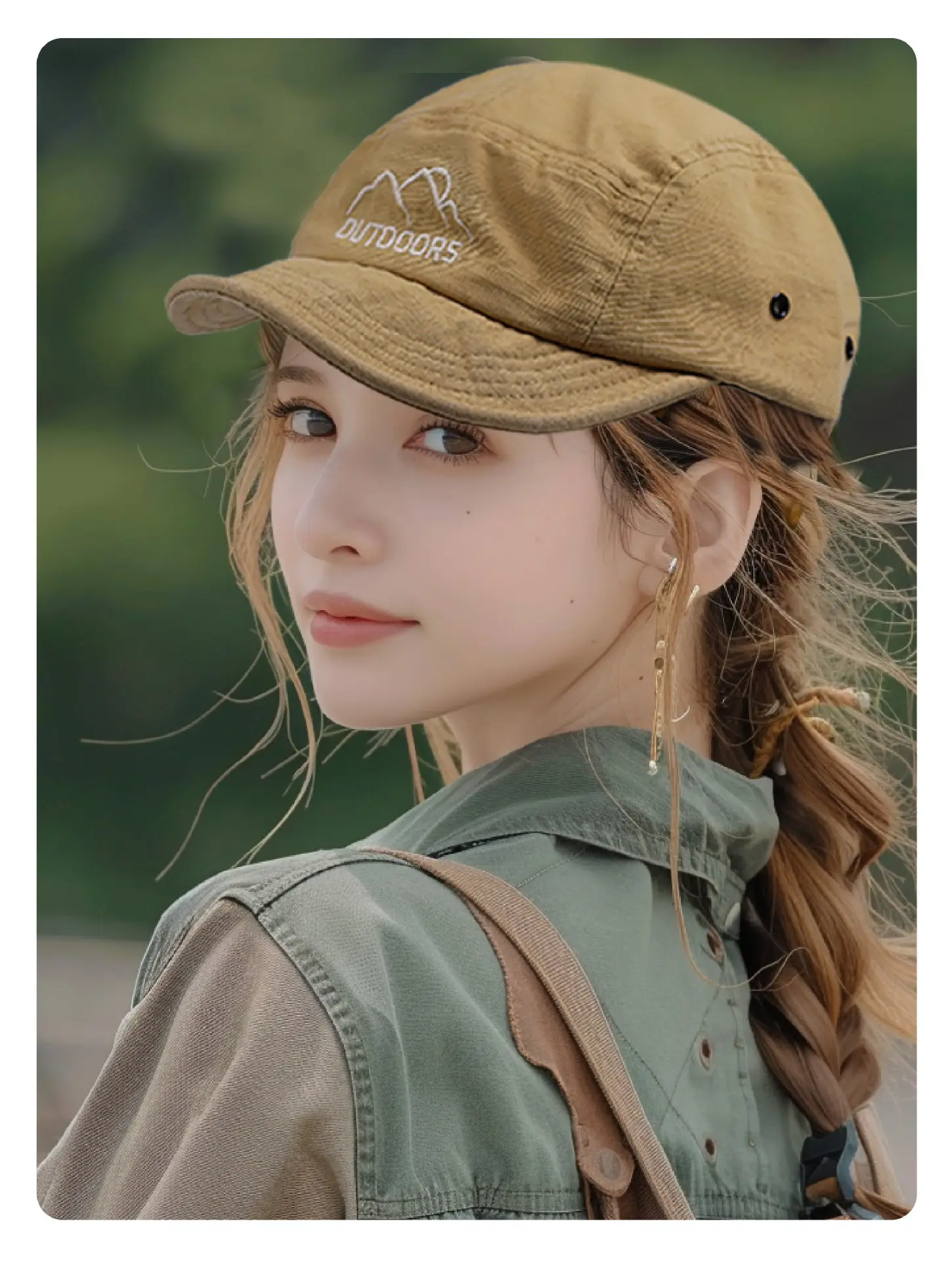 Kids Baseball Cap Tan 56.59cm Summer — feature 4