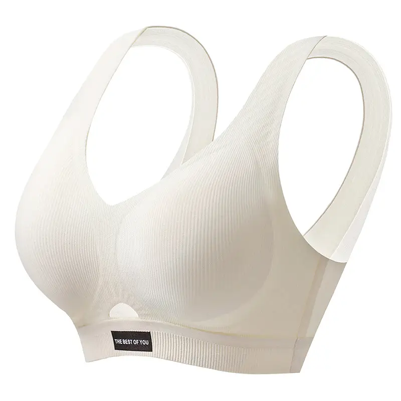 White Non-Slip Back Support Bra for Women