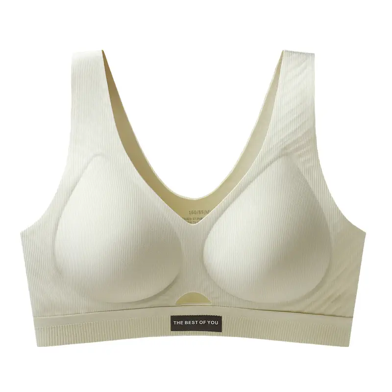White Non-Slip Back Support Bra for Women