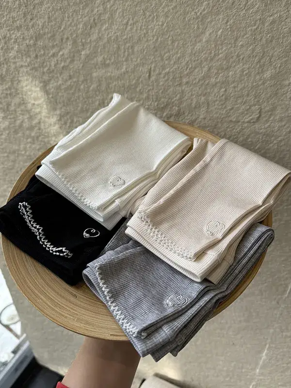 New Girls Leggings Modal Threaded Spring Summer Outer Wear - Image 8