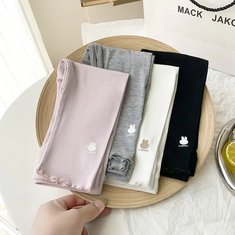 New Girls Leggings Modal Threaded Spring Summer Outer Wear — feature 3