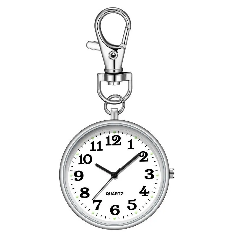 The special pocket watch for the elderly, children and students for the examination is clear and large number literal key chain hanging watch nurse watch only looks at the time - Image 5