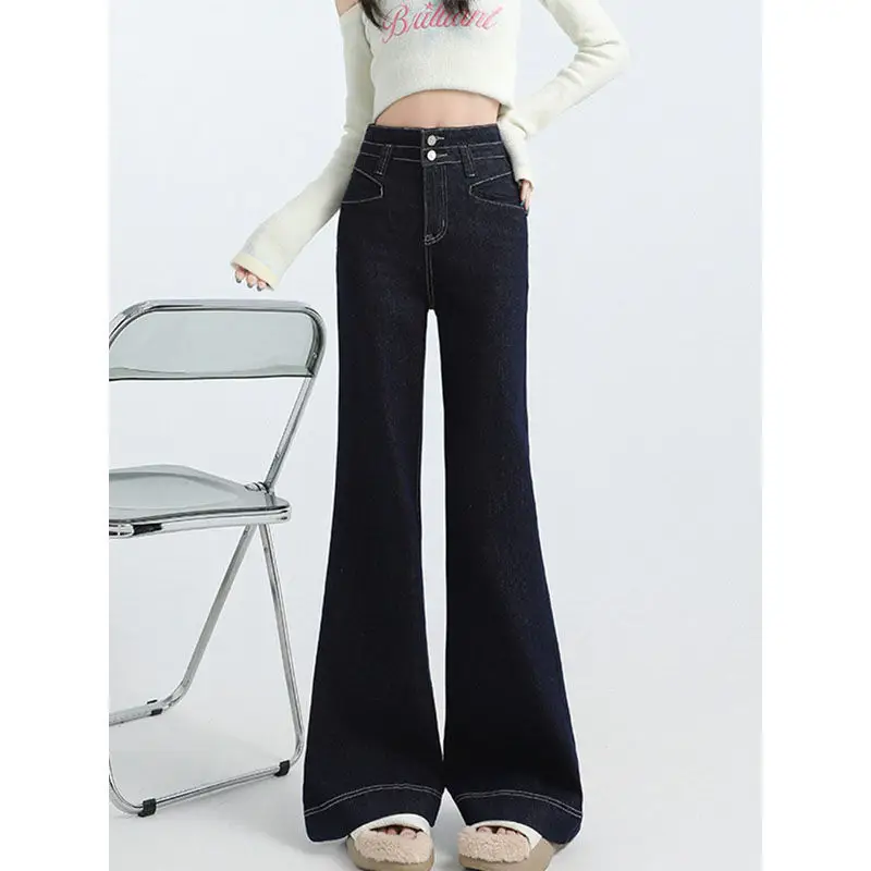 White Wide Leg Pants for Women 2025 Belly Slimming Style