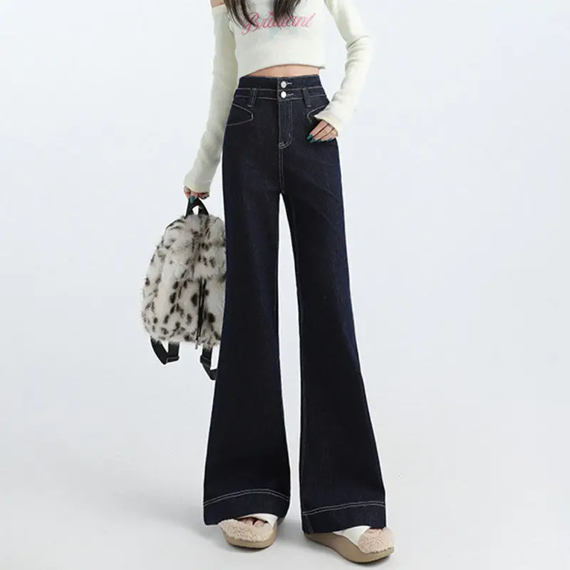 White Wide Leg Pants for Women 2025 Belly Slimming Style