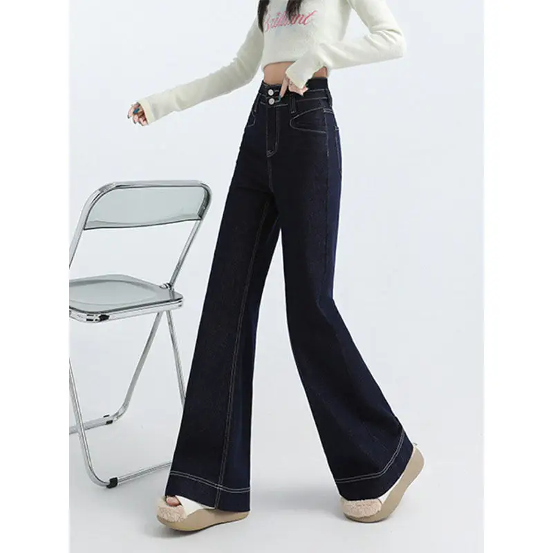 White Wide Leg Pants for Women 2025 Belly Slimming Style