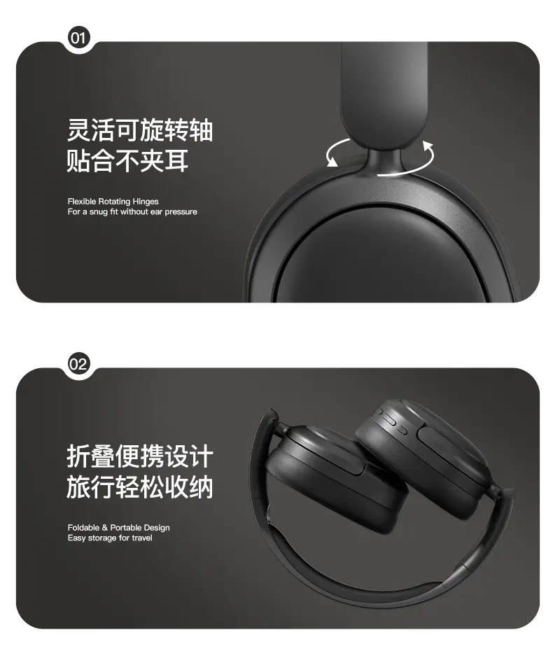 Bluetooth Headset with Noise Reduction Black — feature 15
