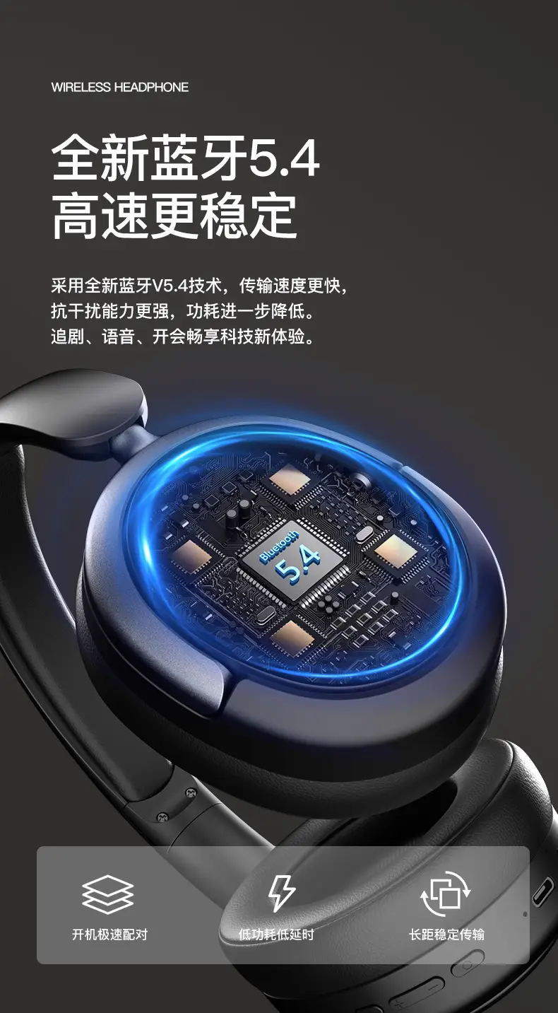 Bluetooth Headset with Noise Reduction Black — feature 16