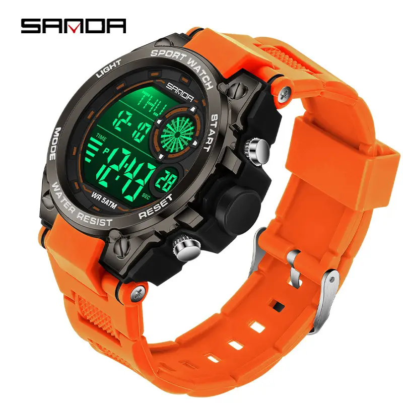 Waterproof Single Display Alarm Clock Watch - Image 13