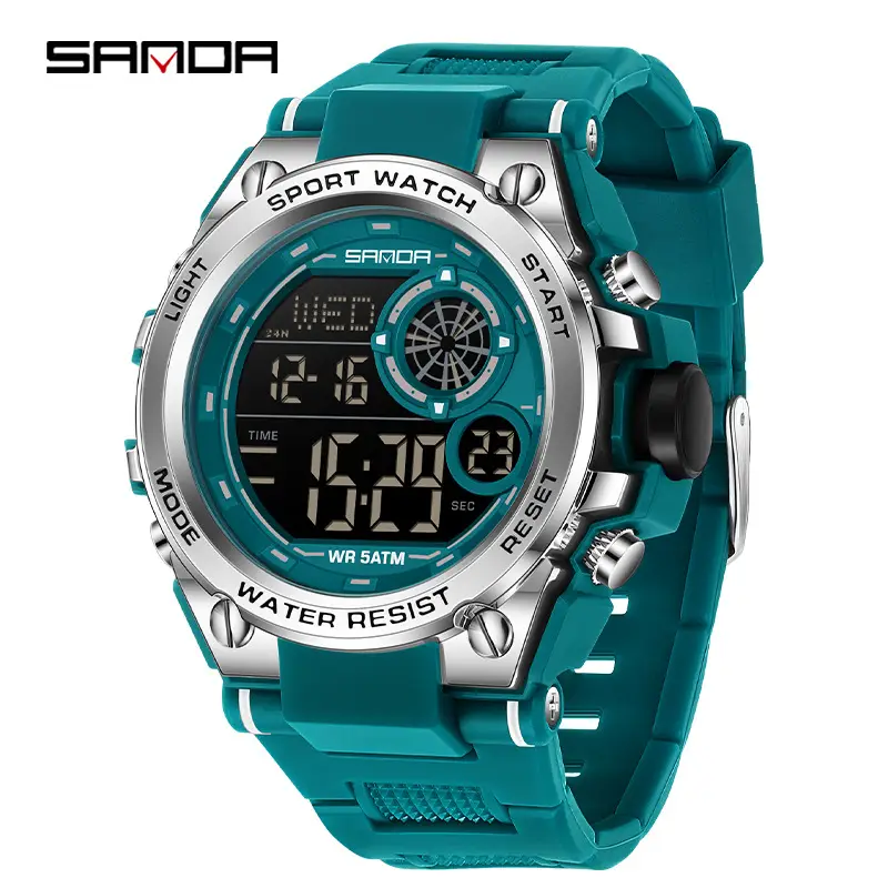 Waterproof Single Display Alarm Clock Watch - Image 7