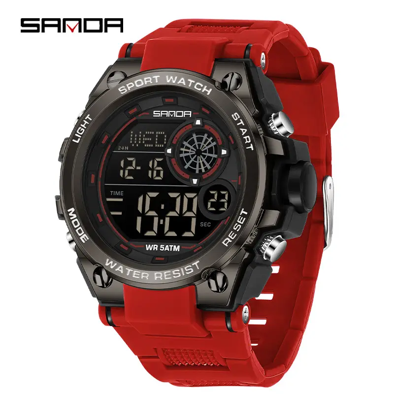 Waterproof Single Display Alarm Clock Watch - Image 8