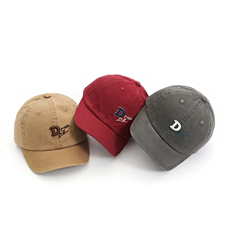 Kids Purple Letter Cap Spring Summer Sunshade Hat - Image 7