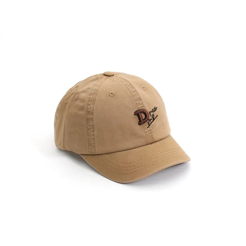 Kids Purple Letter Cap Spring Summer Sunshade Hat - Image 4