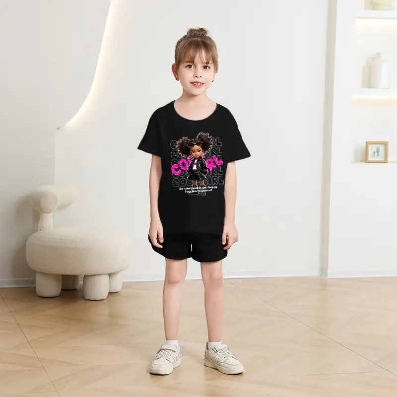 Girls Orange Graphic Round Neck T-Shirt 2026 — feature 4