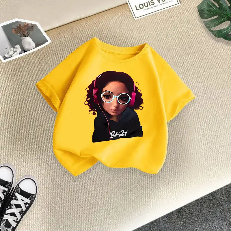 Girls Orange Graphic Round Neck T-Shirt 2026 - Image 16