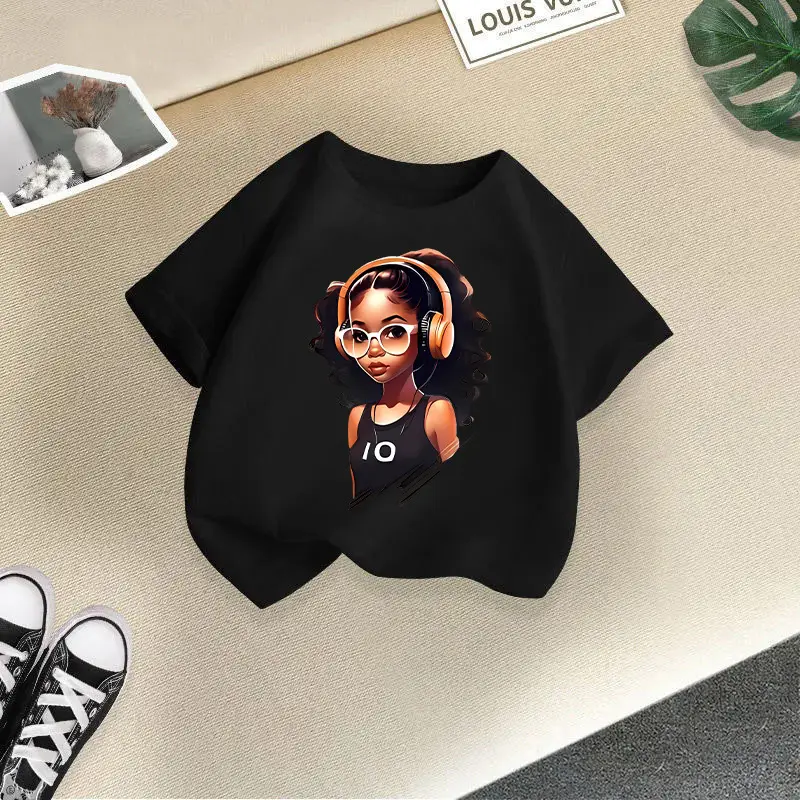 Girls Orange Graphic Round Neck T-Shirt 2026 - Image 3