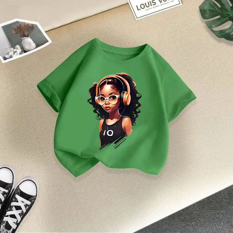Girls Orange Graphic Round Neck T-Shirt 2026 - Image 6