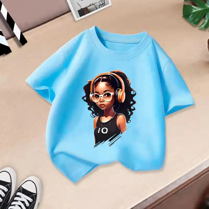 Girls Orange Graphic Round Neck T-Shirt 2026 - Image 7