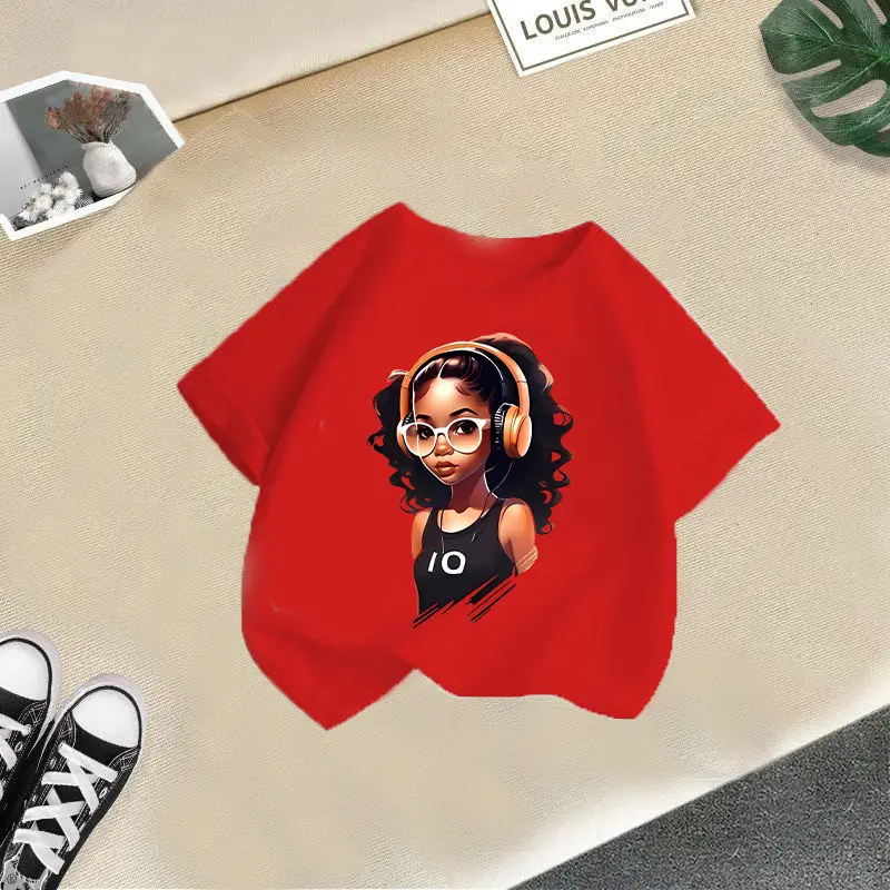 Girls Orange Graphic Round Neck T-Shirt 2026 - Image 8
