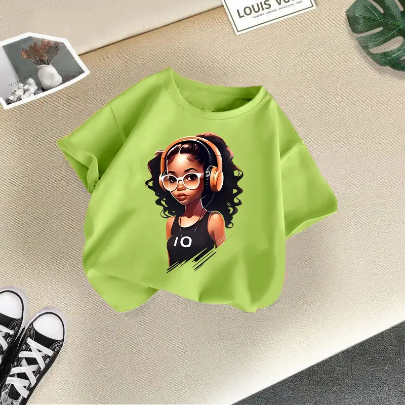 Girls Orange Graphic Round Neck T-Shirt 2026 - Image 9