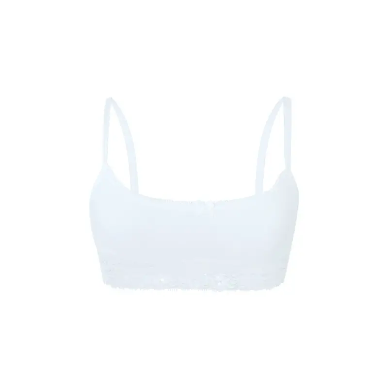 Girls' Underwear Camisole for Development Period 6-12-14 Years Old Lace Big Girl Bra Young Girl Elementary School Student Camisole Tube Top