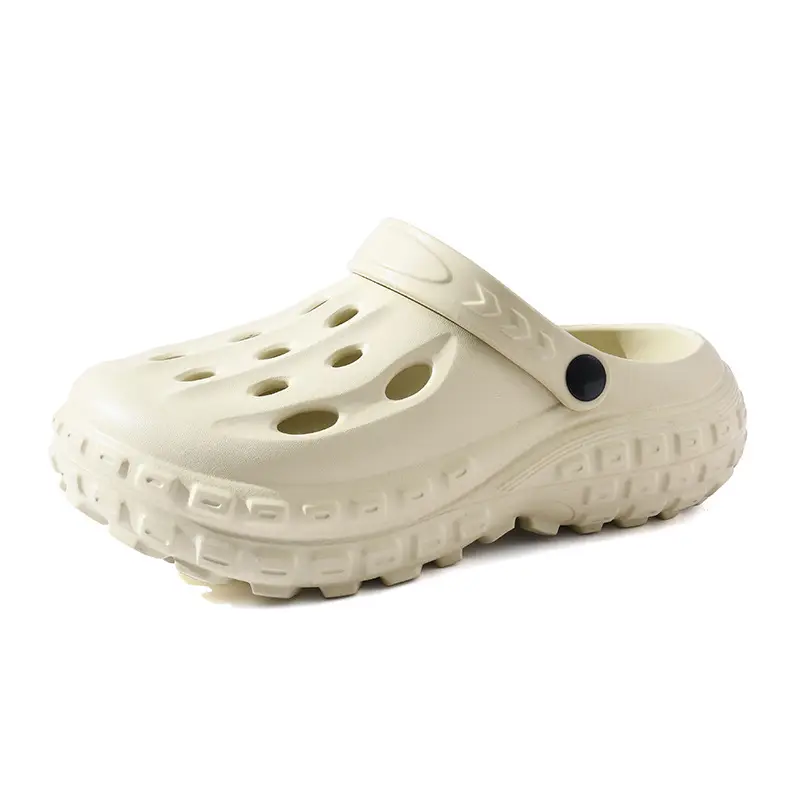 Hole Shoes Women's Summer Thick Sole Increased Wear-resistant Non-slip Breathable Baotou Tops EVA Outer Wear Non-smelly Foot Couple Sandals - Image 8