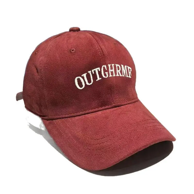 Men Outgrowme Embroidered Red Baseball Cap