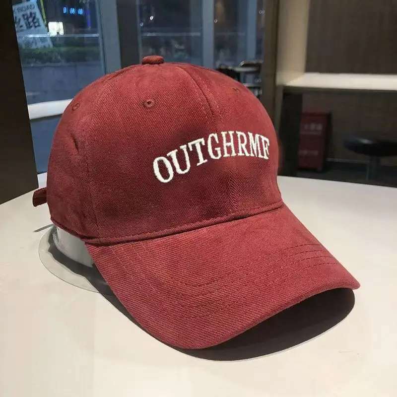 Men Outgrowme Embroidered Red Baseball Cap