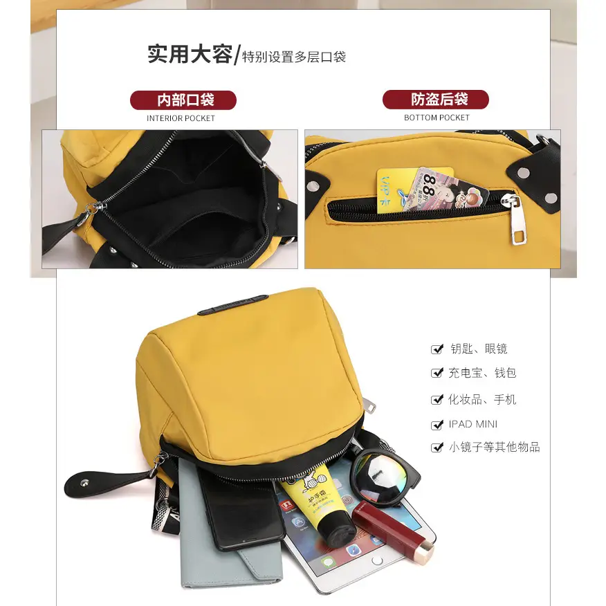 Women's Nylon Shoulder Bag All-Match Colors - Image 10