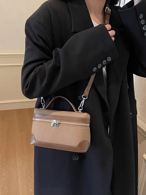 Women's Korean Style Crossbody Bag Tan Beige 2025 - Image 11