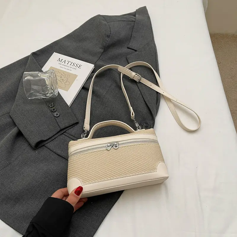 Women's Korean Style Crossbody Bag Tan Beige 2025 - Image 7