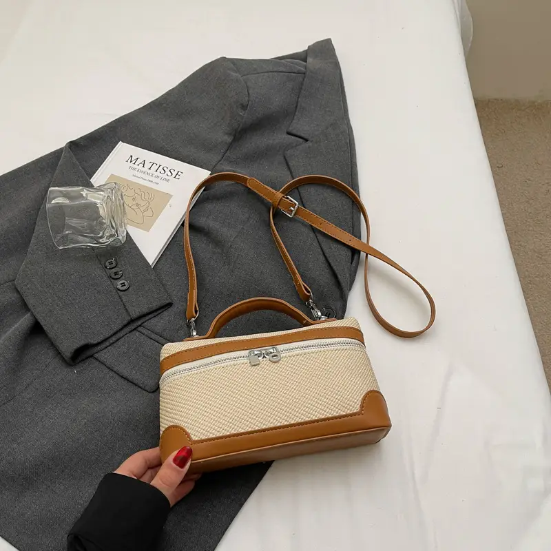Women's Korean Style Crossbody Bag Tan Beige 2025 - Image 9