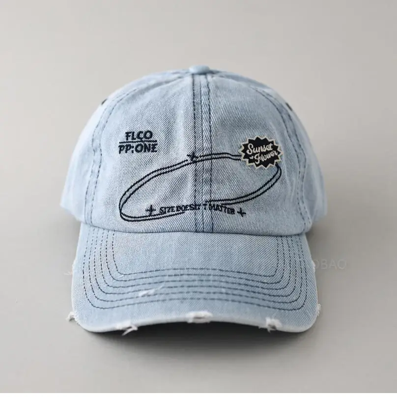 Korean Style Blue Baseball Cap for Men Women - Image 8