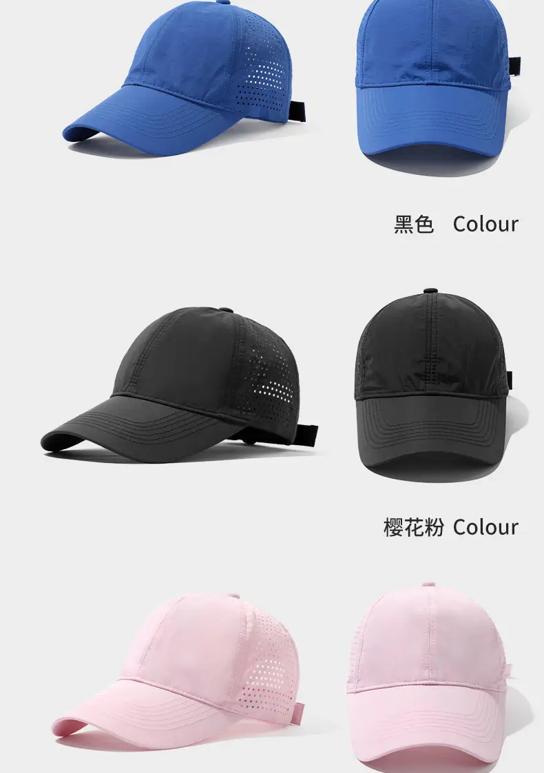 Men Mesh Sun Hat Black Big Head Circumference — feature 13