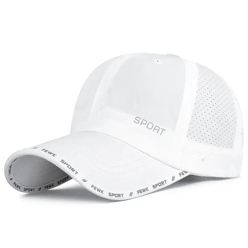 Black Sport Cap with "SPORT" Logo & Perforated Design - Image 2