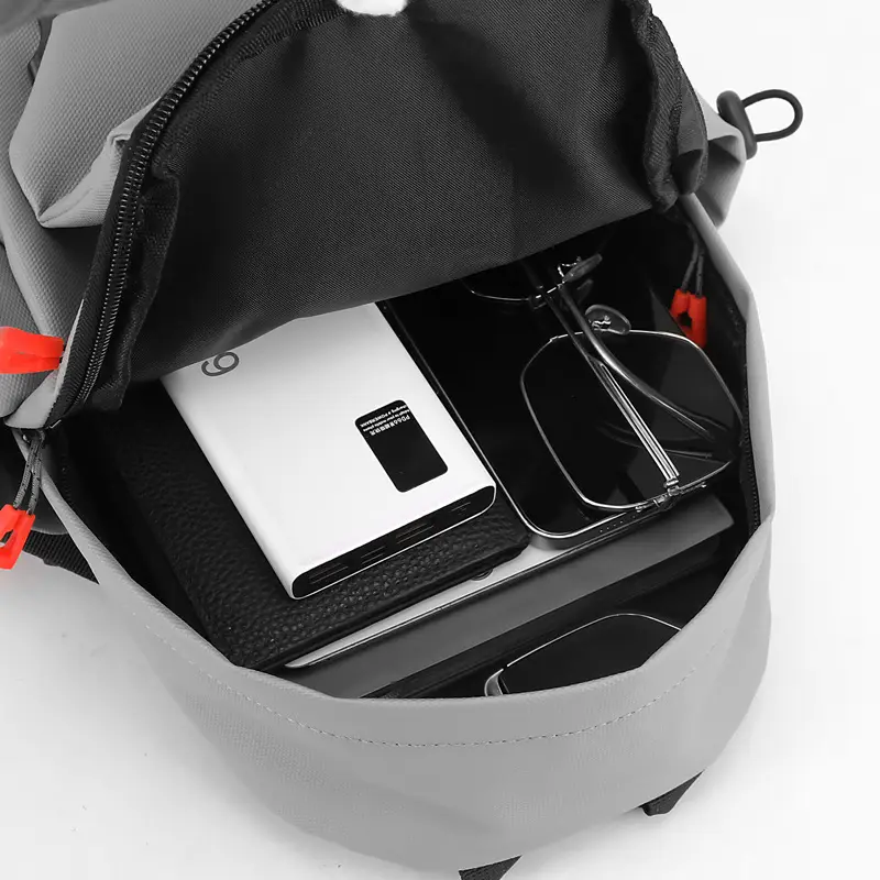 Men's Waterproof Crossbody Bag Black PU Leather Large Capacity - Image 7