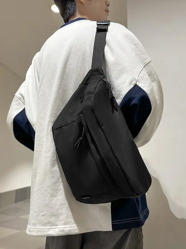 2025 New Crossbody Bag Large Capacity Light Grey