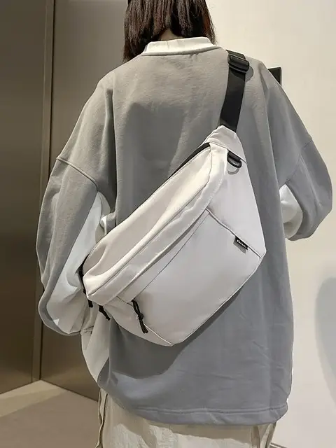 2025 New Crossbody Bag Large Capacity Light Grey