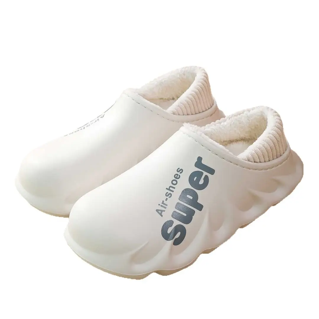 Stock clearance men's and women's cotton-padded men's winter elastic bag heel non-slip indoor home warm thick-soled cotton-padded shoes for autumn and winter - Image 9