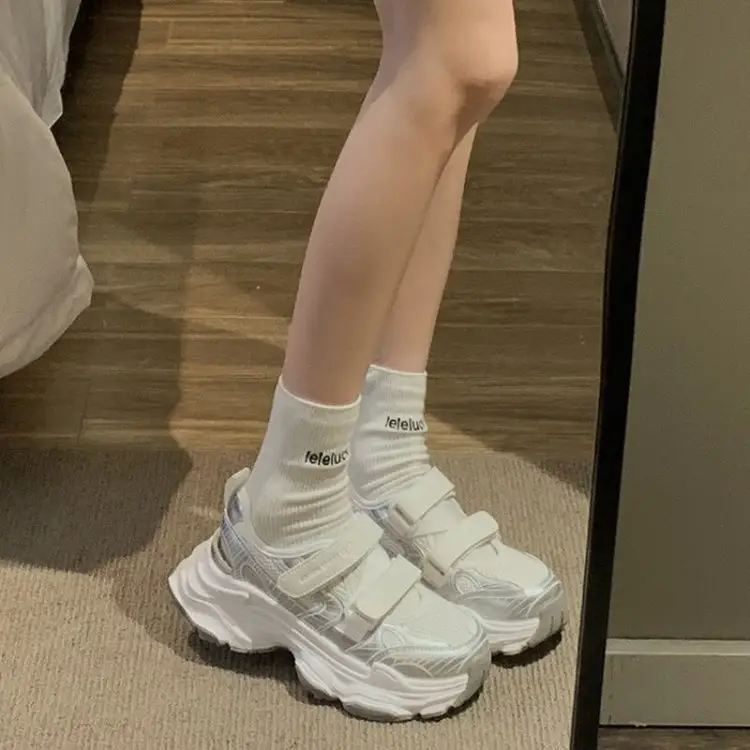 Women's White Mesh Platform Sandals 2025 Summer - Image 5