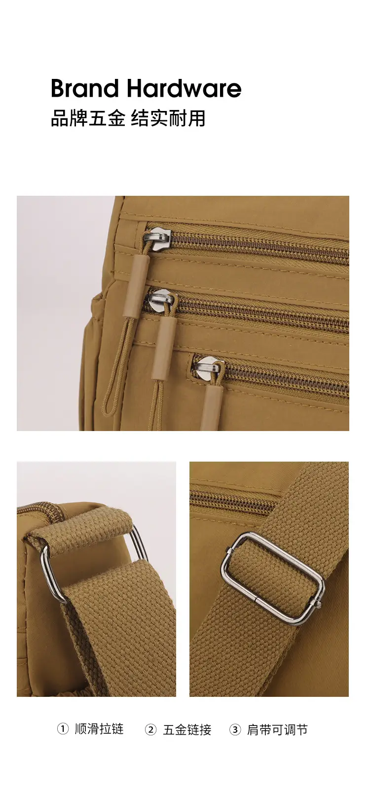 Women's Crossbody Bag Large Capacity Oxford Cloth All-match — feature 17