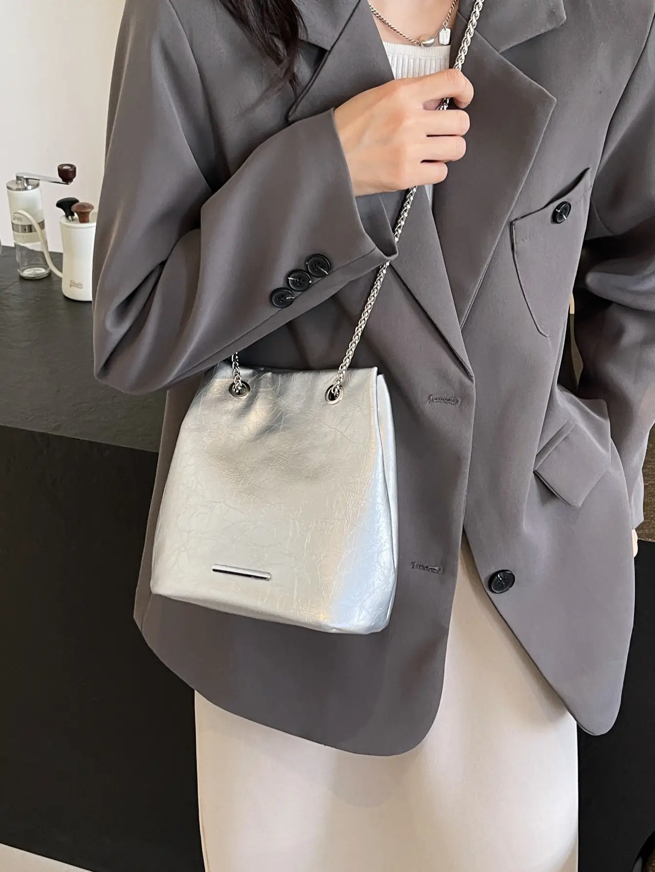 Women's Black Chain Crossbody Bag 2025 New Arrival - Image 5