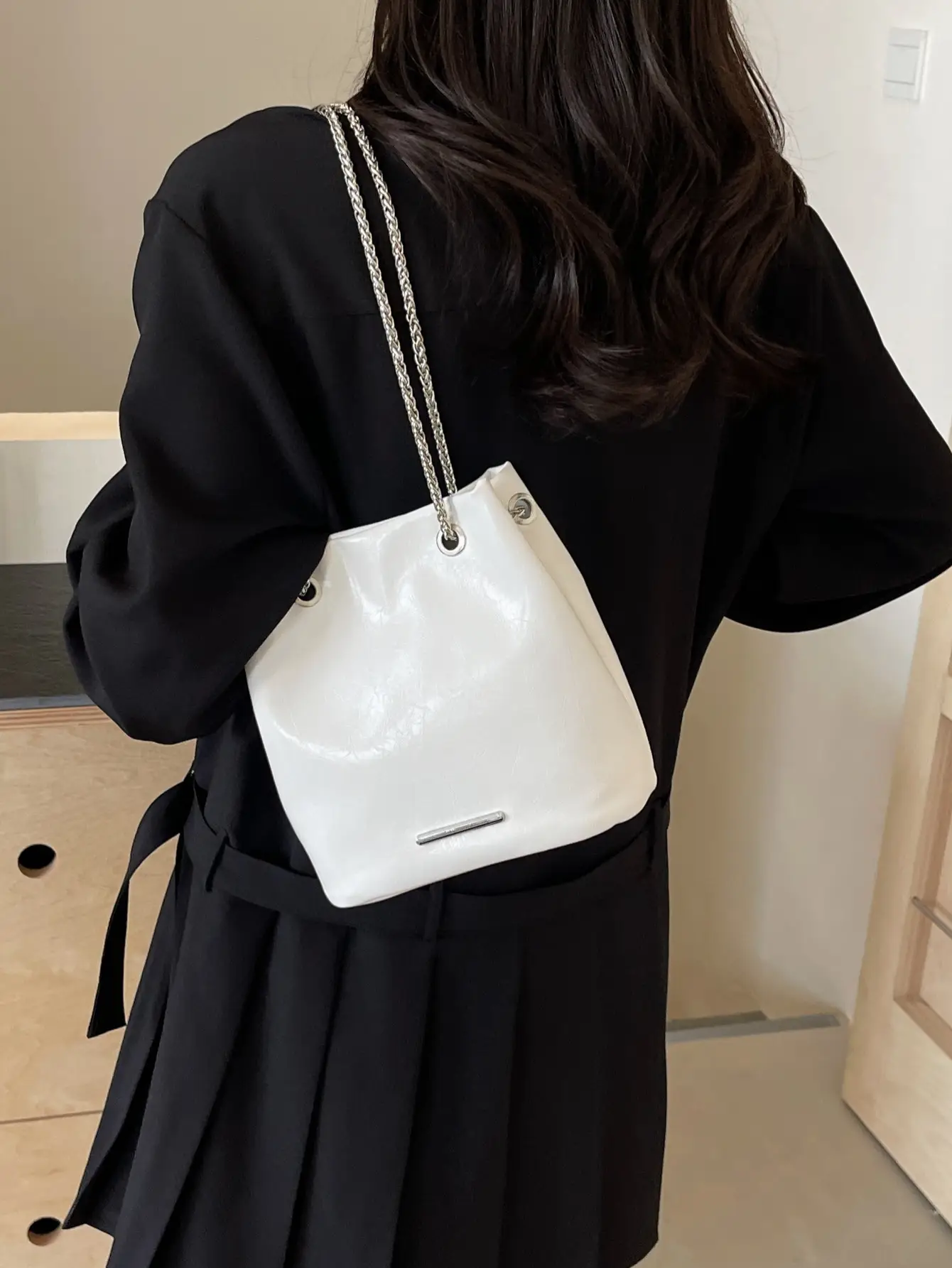 Women's Black Chain Crossbody Bag 2025 New Arrival - Image 6