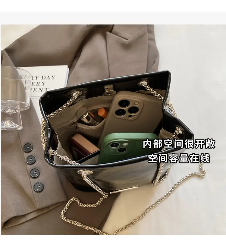 Women's Black Chain Crossbody Bag 2025 New Arrival — feature 9