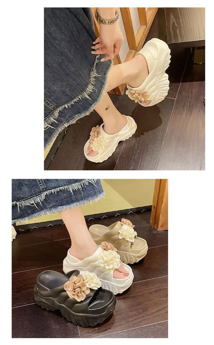 Black Floral Platform Sandals for Women Summer — feature 11