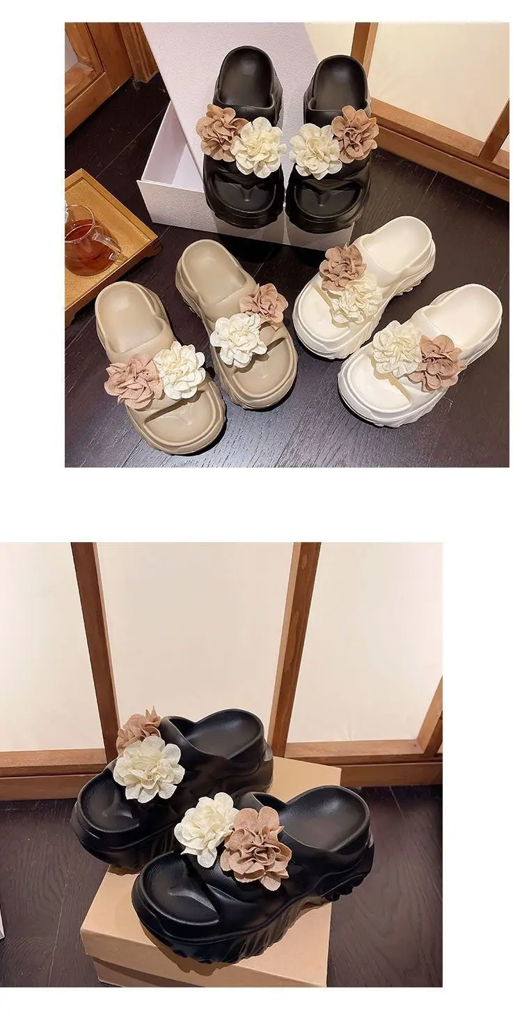 Black Floral Platform Sandals for Women Summer — feature 13