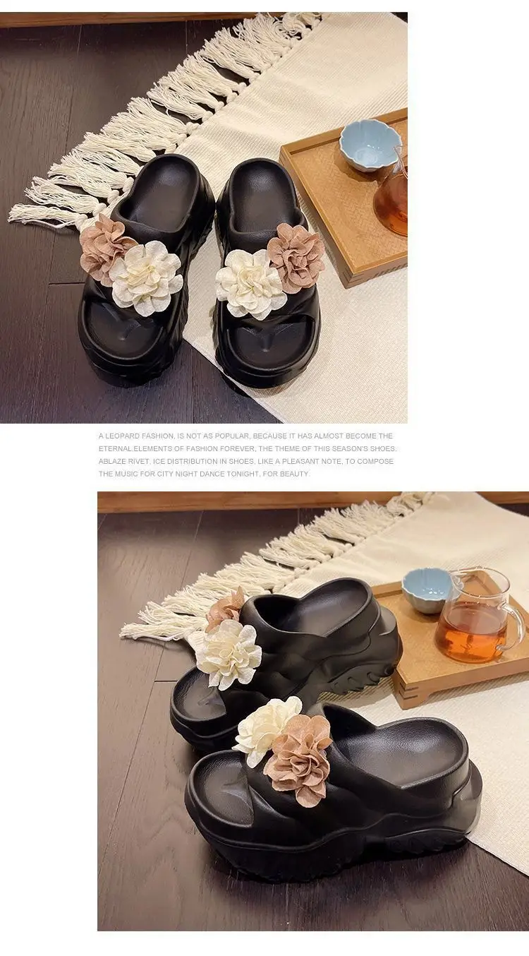 Black Floral Platform Sandals for Women Summer — feature 17