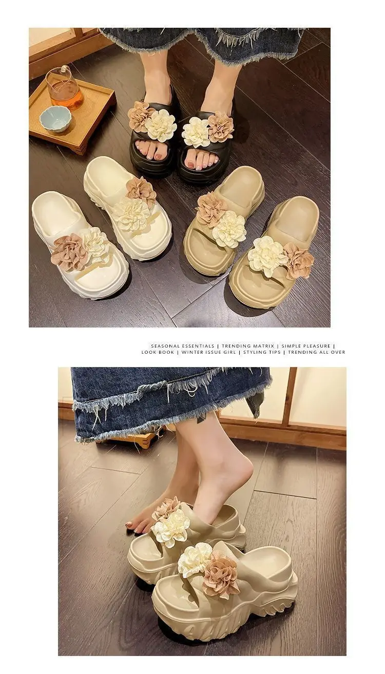 Black Floral Platform Sandals for Women Summer — feature 8