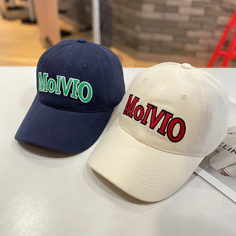 Korean Style Letter Embroidered Baseball Cap Brown — feature 17