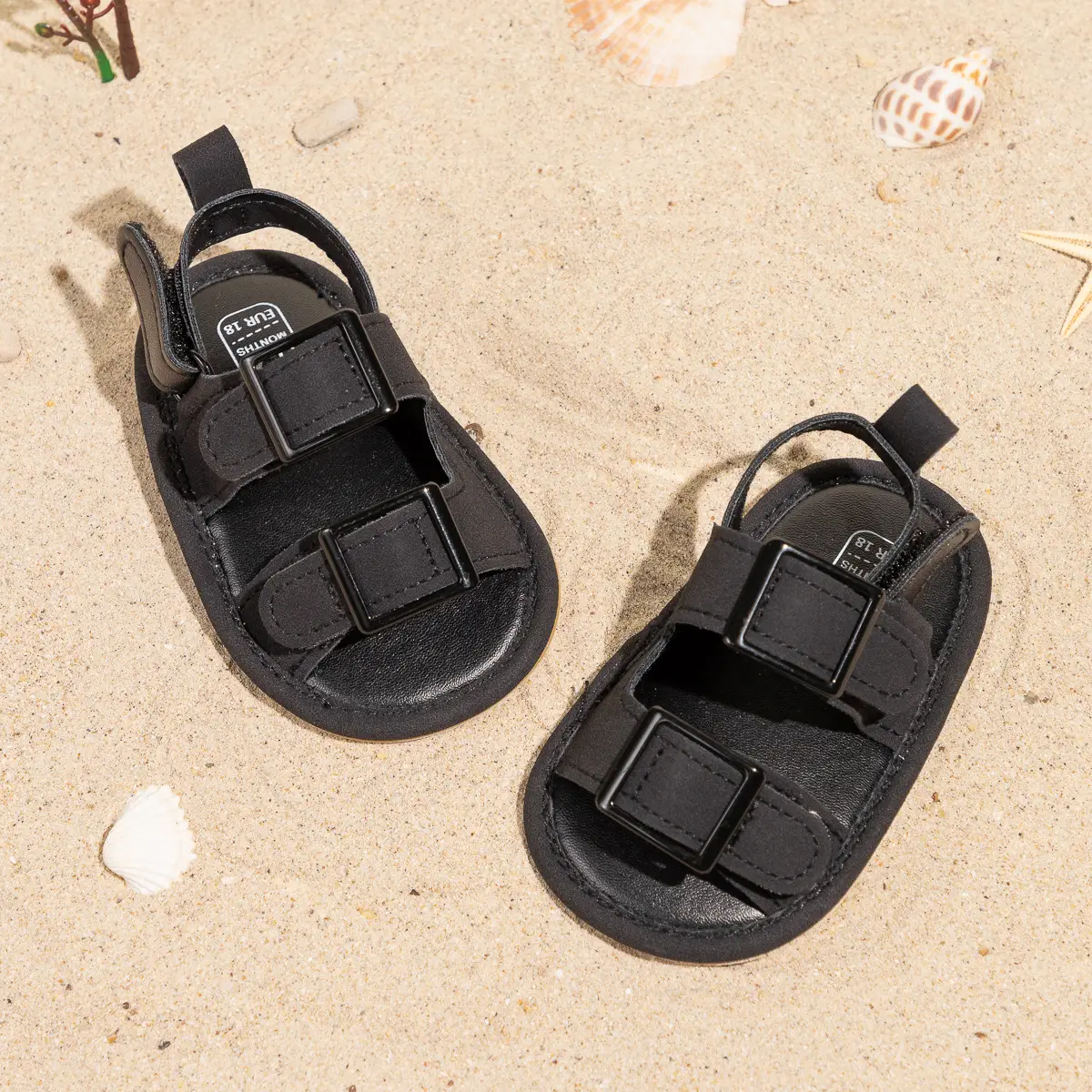 2025 Summer Baby Shoes Brown Buckle Sole — feature 15